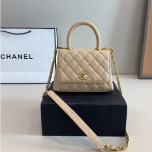 Chanel CocoHandle caviar Chanel black small fragrant women's bag
