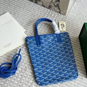 Goyard mini tote canvas tote bag, vegetable basket, crossbody bag, iris purple