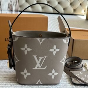 LV women's bag ALL IN BB cowhide vintage flower hand-held shoulder crossbody bag 25 new style