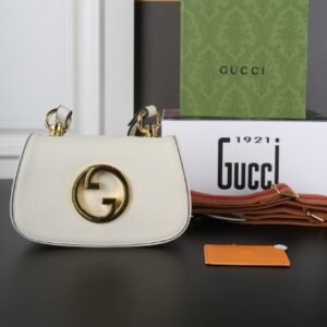 Gucci Blondie canvas patchwork leather hand-held shoulder crossbody bag