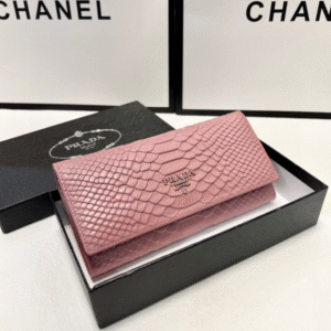 Prada's popular leather two fold wallet