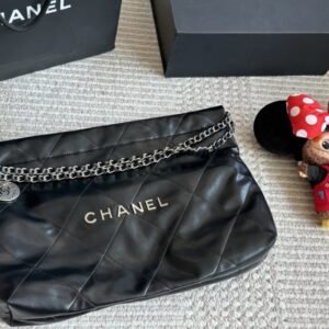Chanel 24C new women's bag horizontal version 22Bag silver buckle large capacity shoulder bag armpit bag