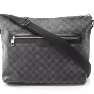 Louis Vuitton men's bag Mick coating/waterproof canvas messenger bag black BRANDOFF