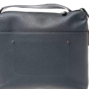 Louis Vuitton fashion trendy blue leather men's messenger bag made of cowhide