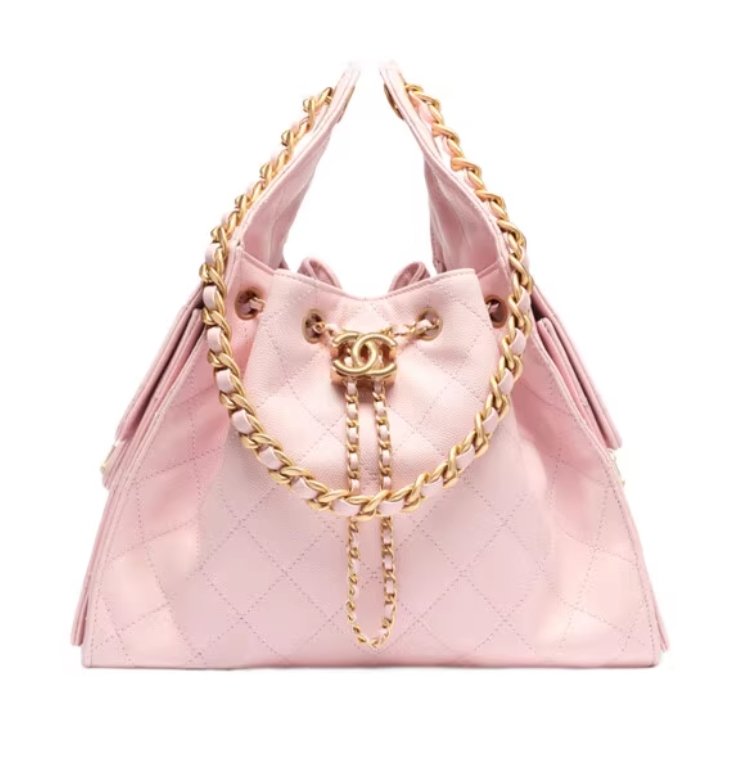 Chanel 25P series leather diamond pattern small messenger bag with chain shoulder bag