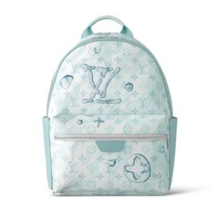 Louis Vuitton men's Discovery crystal blue coated canvas sports backpack