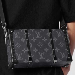 Louis Vuitton men's bag NEO WALLET TRUNK gray floral hard box single shoulder crossbody bag