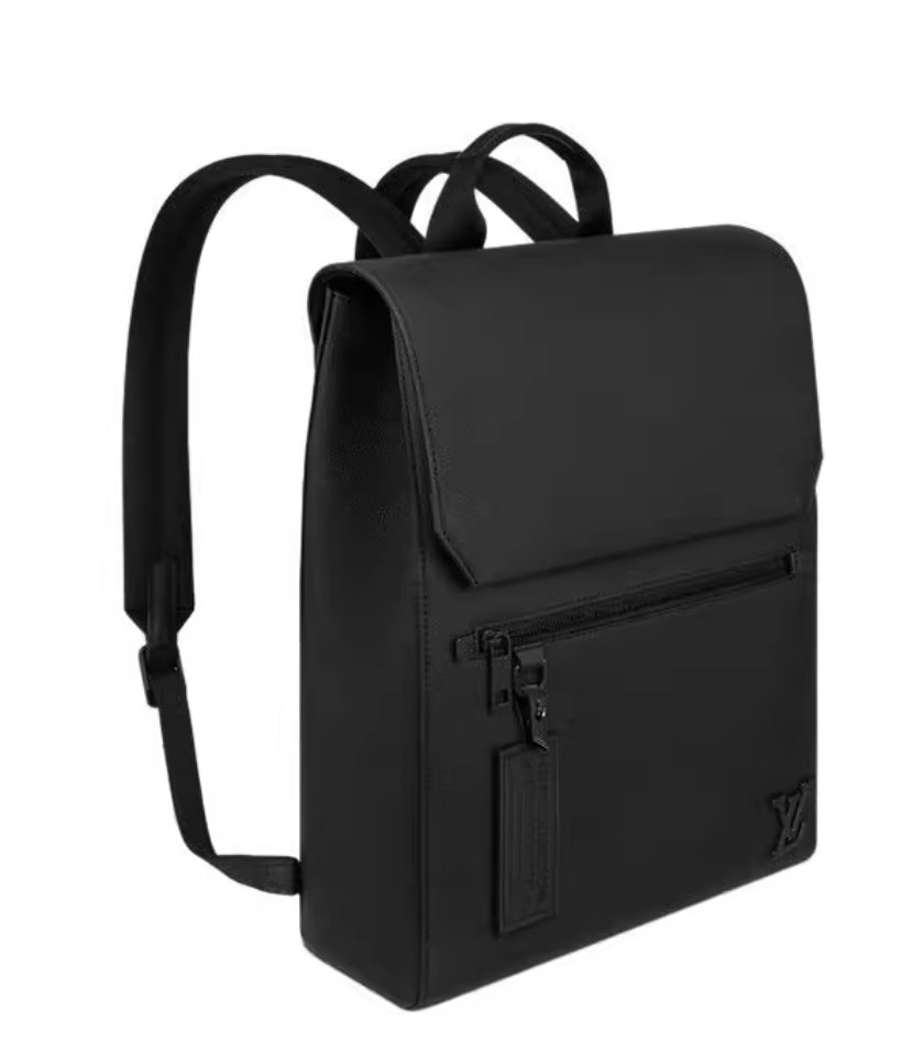 Louis Vuitton Fastline Men's Black Calfskin Magnetic Flip Layer Backpack